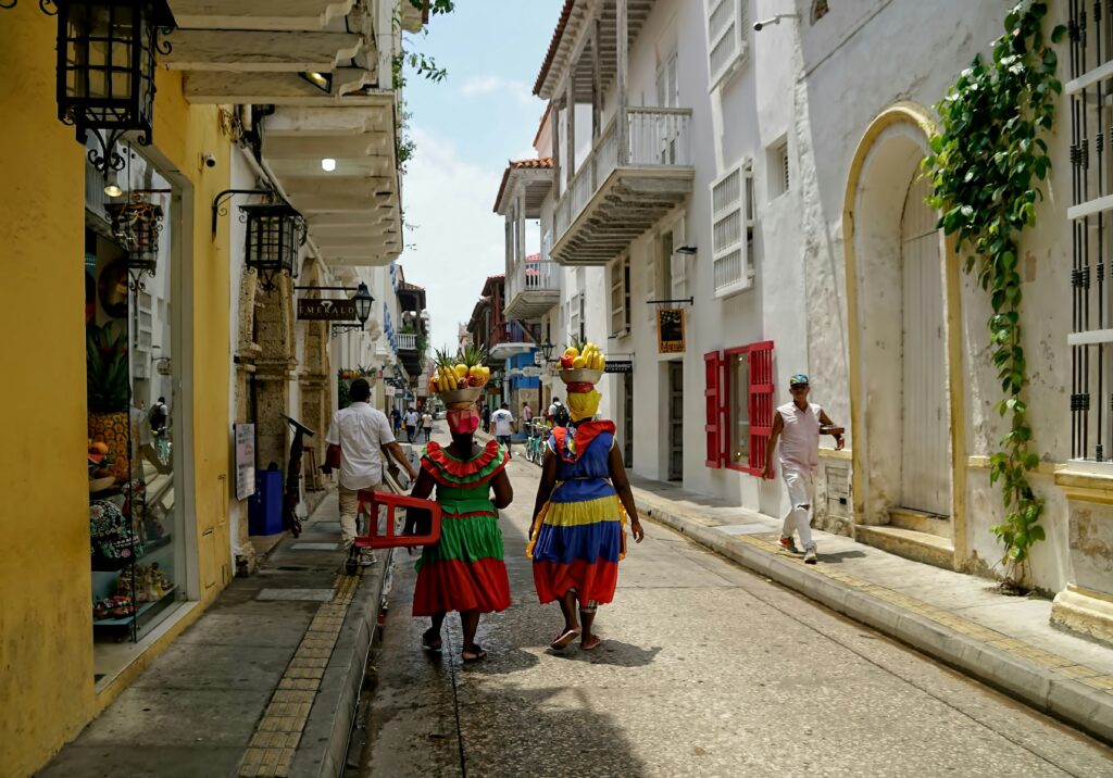 Colombia calles con gente