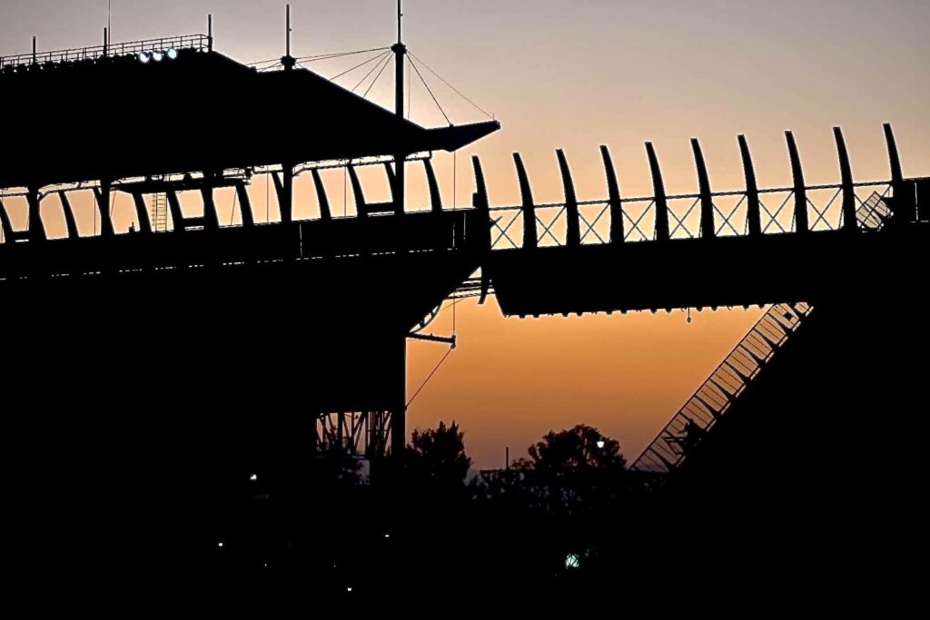 Atardecer en el autódromo