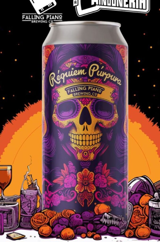 Cerveza de pan de muerto en Falling Piano Brewing