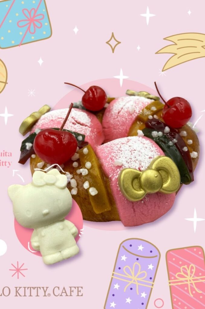 Rosca de Hello Kitty en Hello Kitty Café