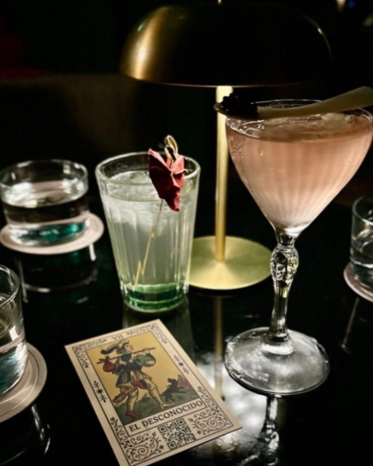 Bebidas de uno de los mejores bares de la CDMX: El desconocido.